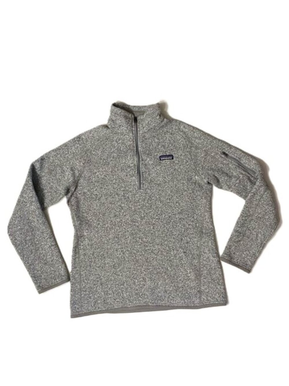 Patagonia Better Sweater Womens Large Gray 1/4 Zip Fleece Pullover Sweatshirt